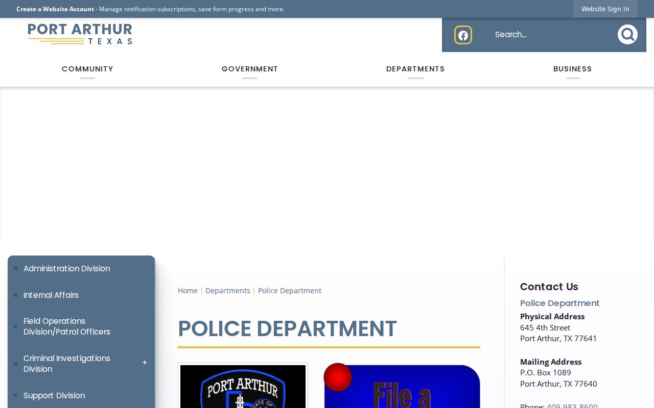 Nederland warrant records reference, city police department and court complex